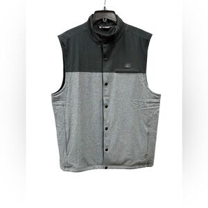 NWOTs Travis Mathew 1MZ227 Navigational Report Golf Snap Button Vest Men's L